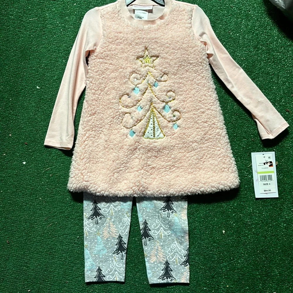 Kids Christmas or trees top and bottom set